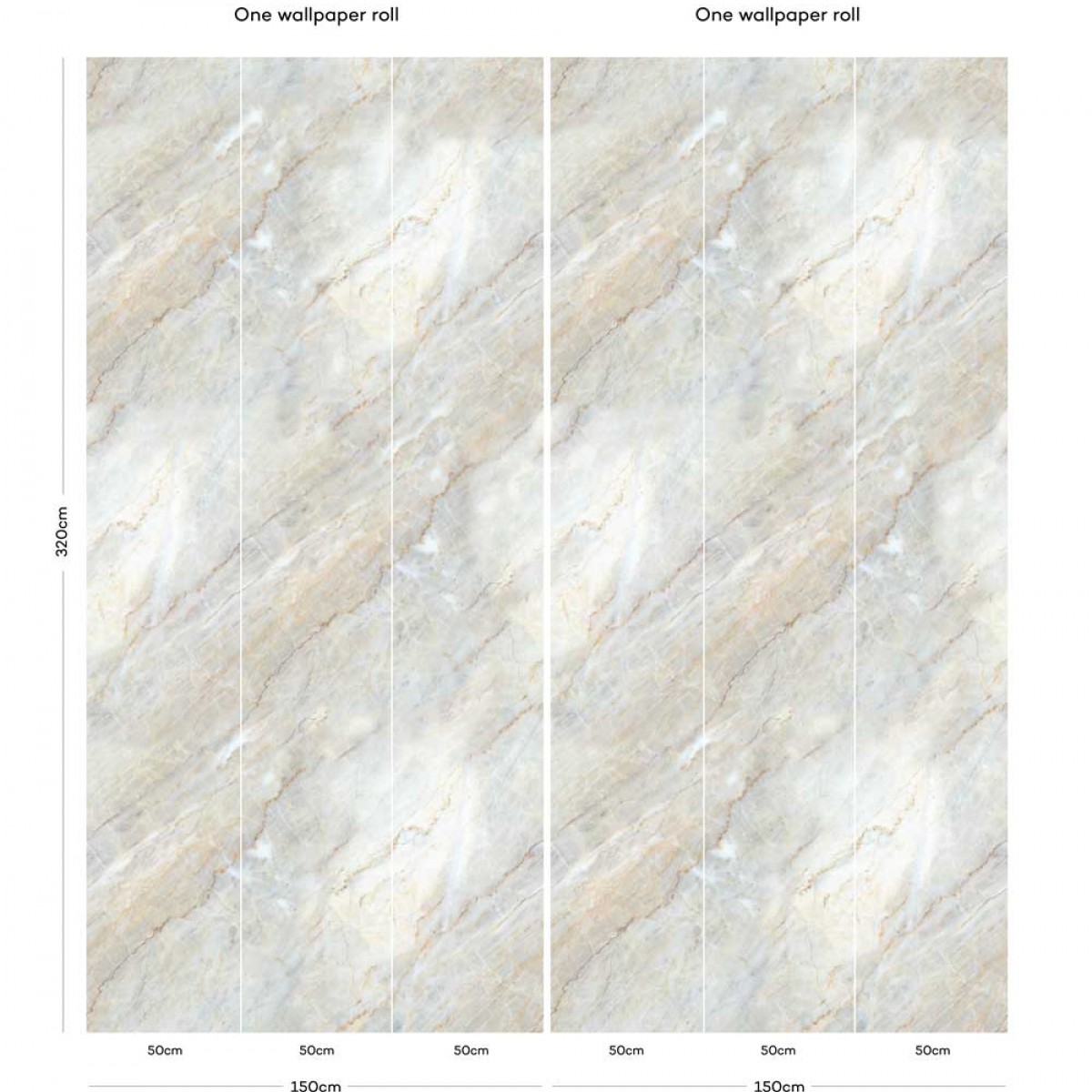 Tapet designer Parthenon (Warm Marble) - Feathr, Tapet Exclusivist, Tapet 