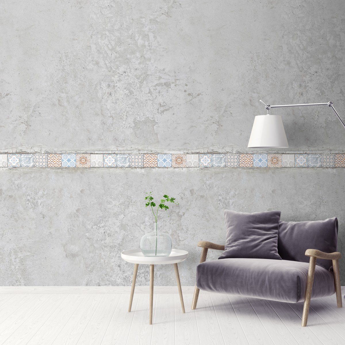 Tapet designer Sicilian Avenue (Tile Concrete) - Feathr, Tapet Exclusivist, Tapet 