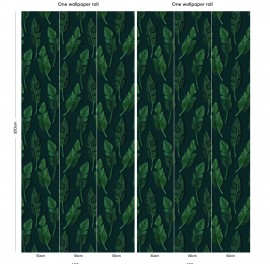 Tapet designer Jungle Breeze (Jungle Leaf) - Feathr