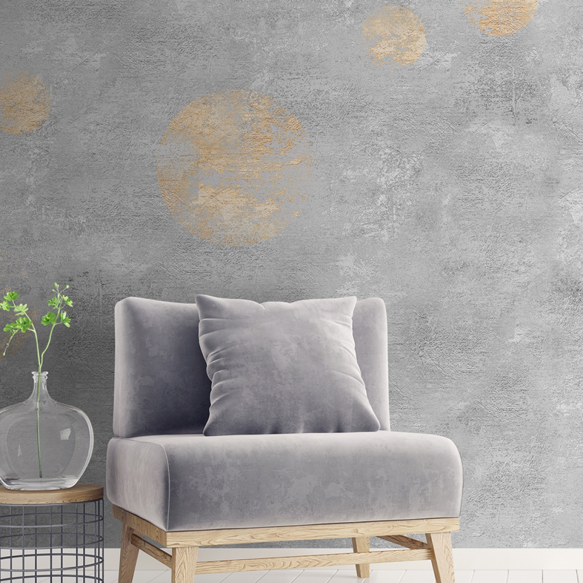 Tapet designer Shimmer Circle - Feathr