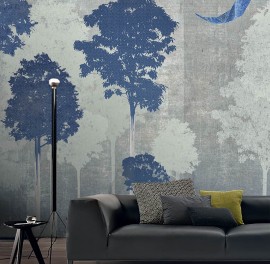 Fototapet contemporan Foresta Azul, personalizat, Idea Murale