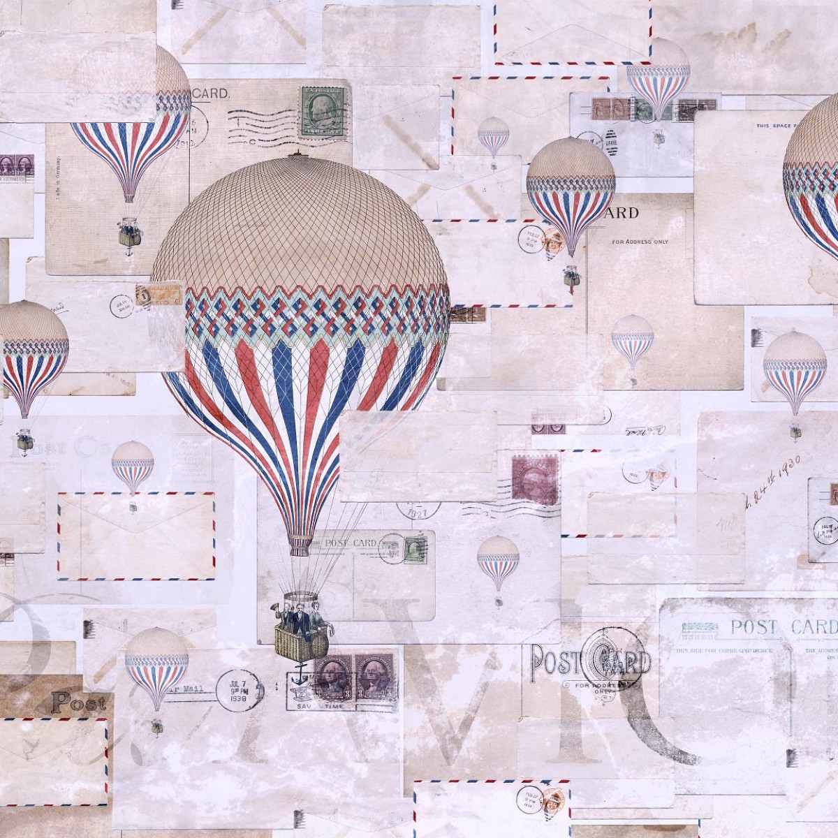 Fototapet contemporan Par Avion, personalizat, Idea Murale