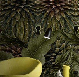 Fototapet contemporan Jungle Secrets, personalizat, idea murale