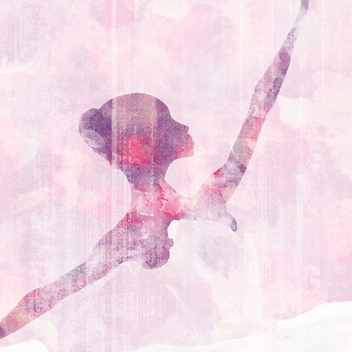 Fototapet contemporan Ballerine, personalizat, idea murale