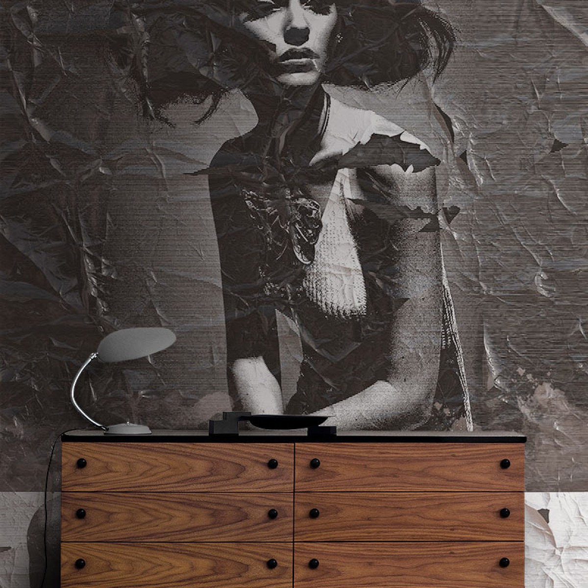 Fototapet contemporan Elle, personalizat, idea murale
