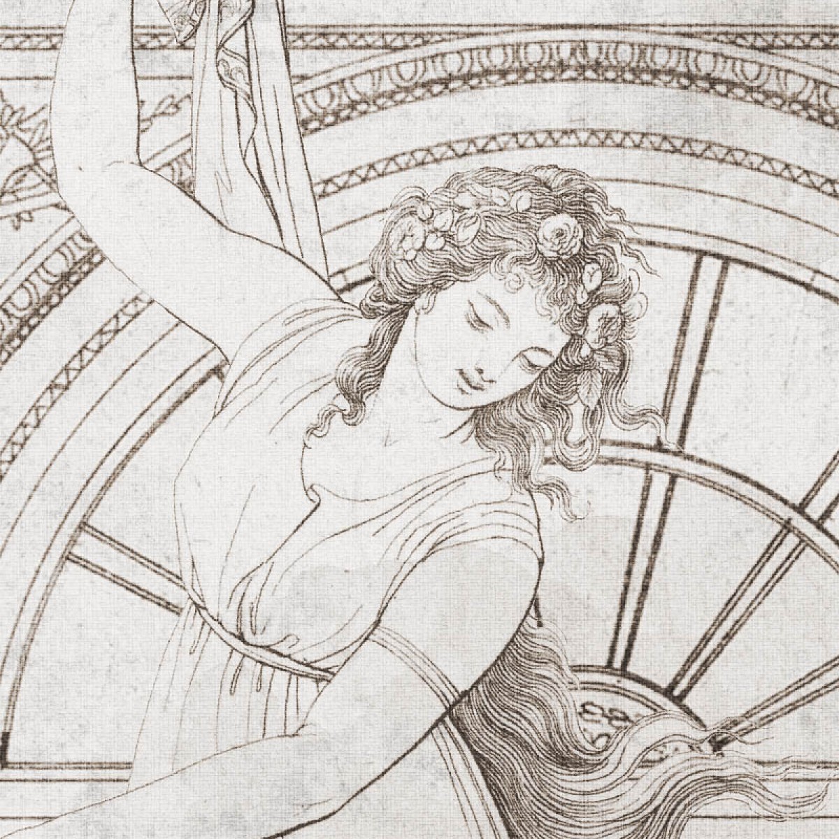 Fototapet contemporan Belle Epoque, personalizat, idea murale