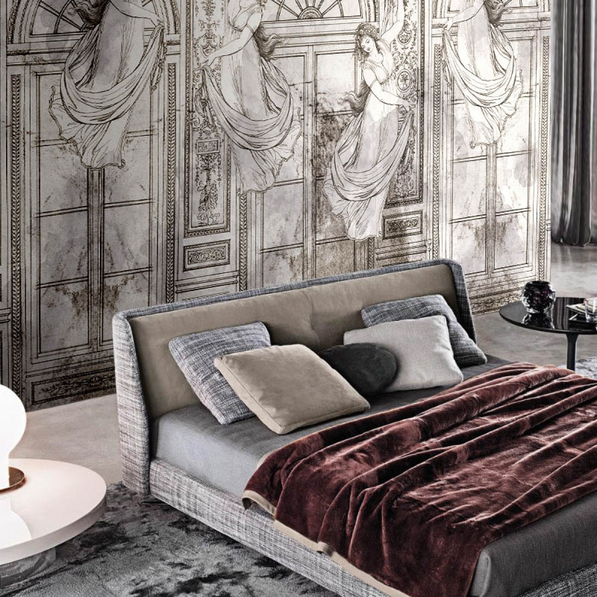 Fototapet contemporan Belle Epoque, personalizat, idea murale