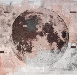 Fototapet contemporan Lunar Phase, personalizat, idea murale