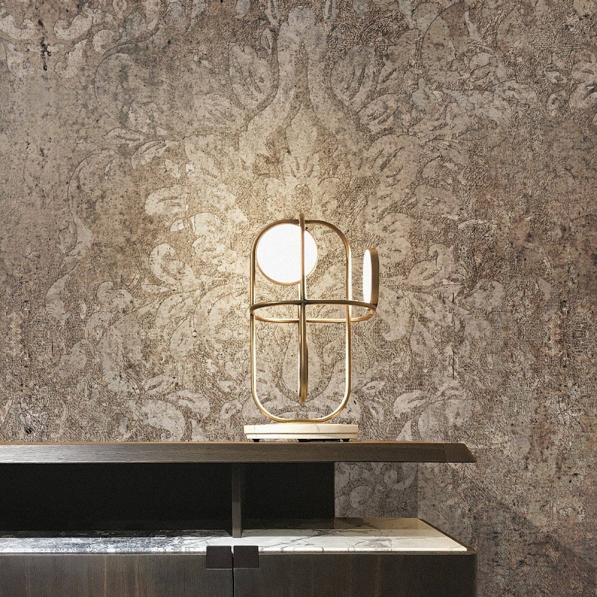 Fototapet contemporan Stone Lace, personalizat, idea murale