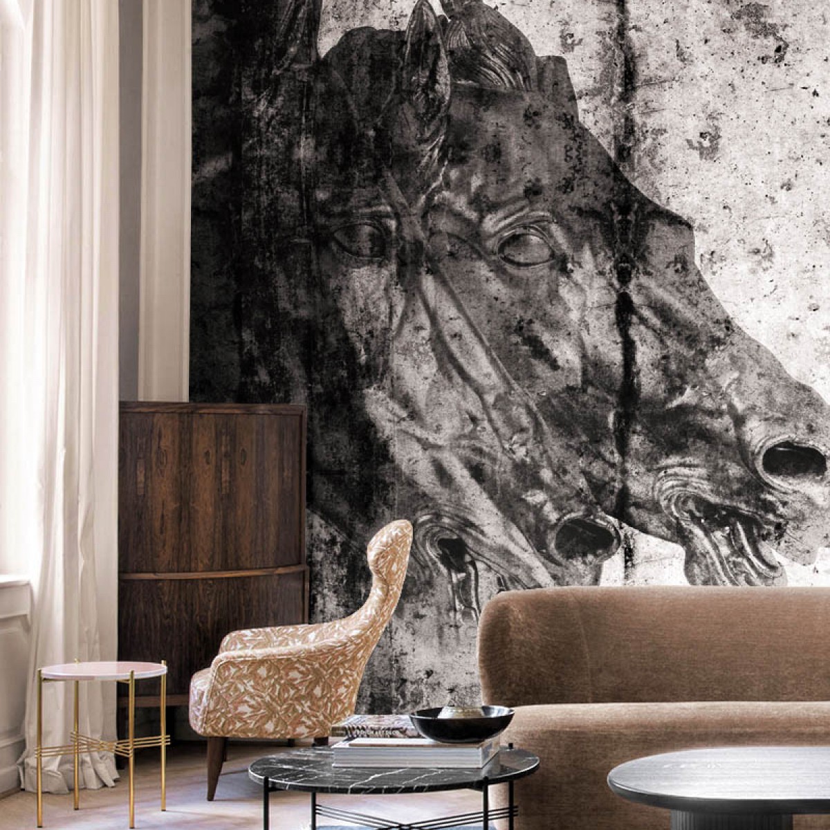 Fototapet contemporan Cavalli Selvaggit, personalizat, idea murale