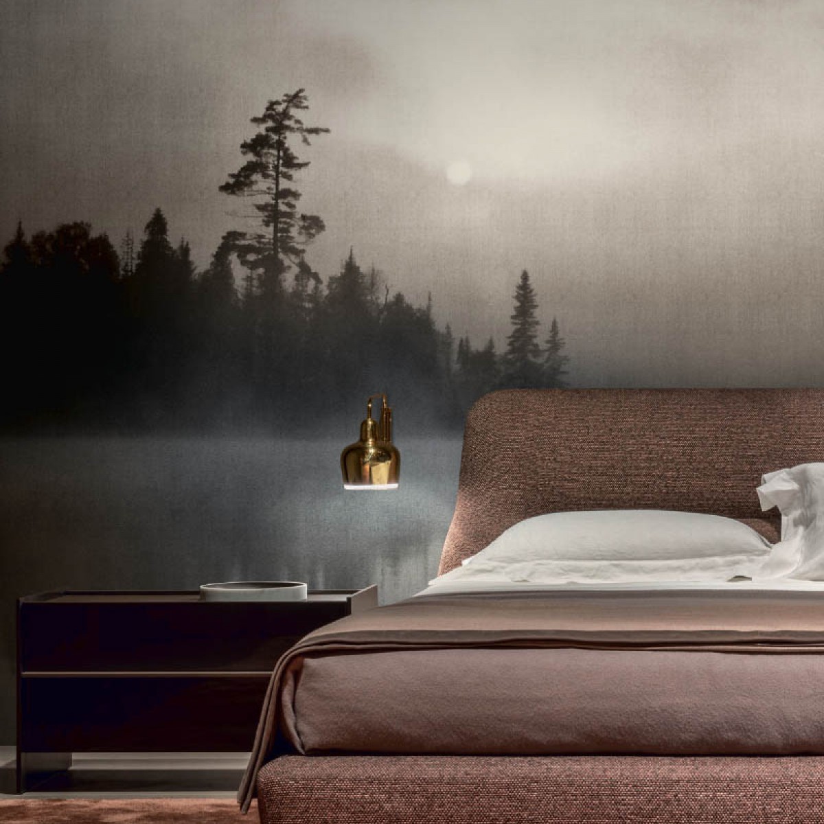 Fototapet contemporan By the River, personalizat, idea murale