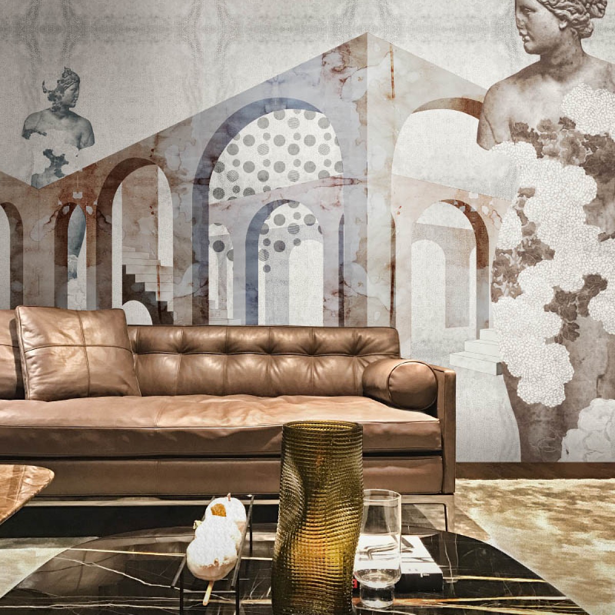 Fototapet contemporan Neometropolis II, personalizat, idea murale