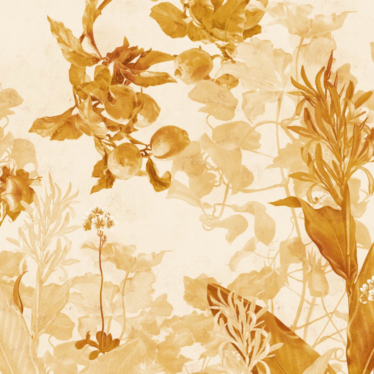 Fototapet contemporan Golden Silence III, personalizat, Idea Murale, Fototapet living, Fototapet