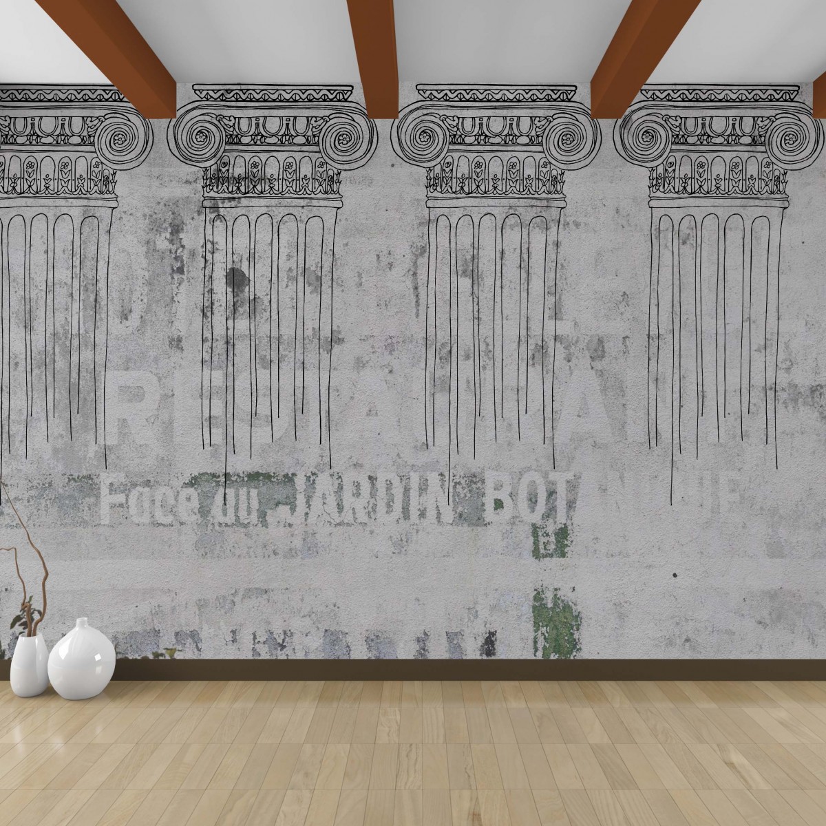 Fototapet Greek Columns Ionic D105, personalizat, InCreation