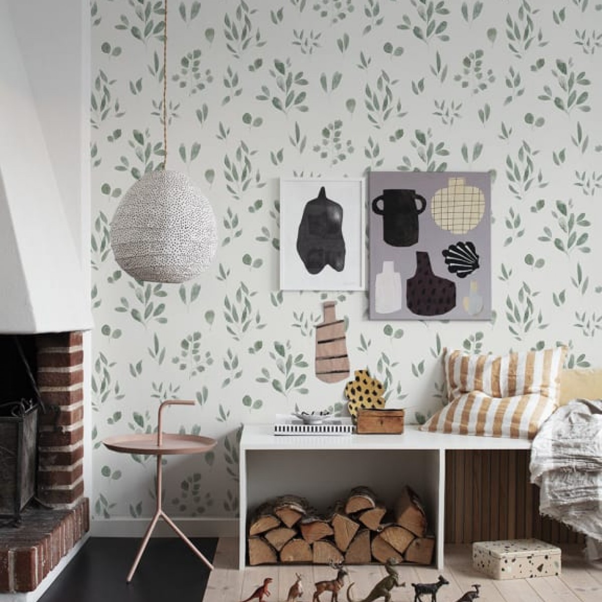 Tapet lavabil Belle Jade, Sandberg, 5.3mp / rola, Tapet living
