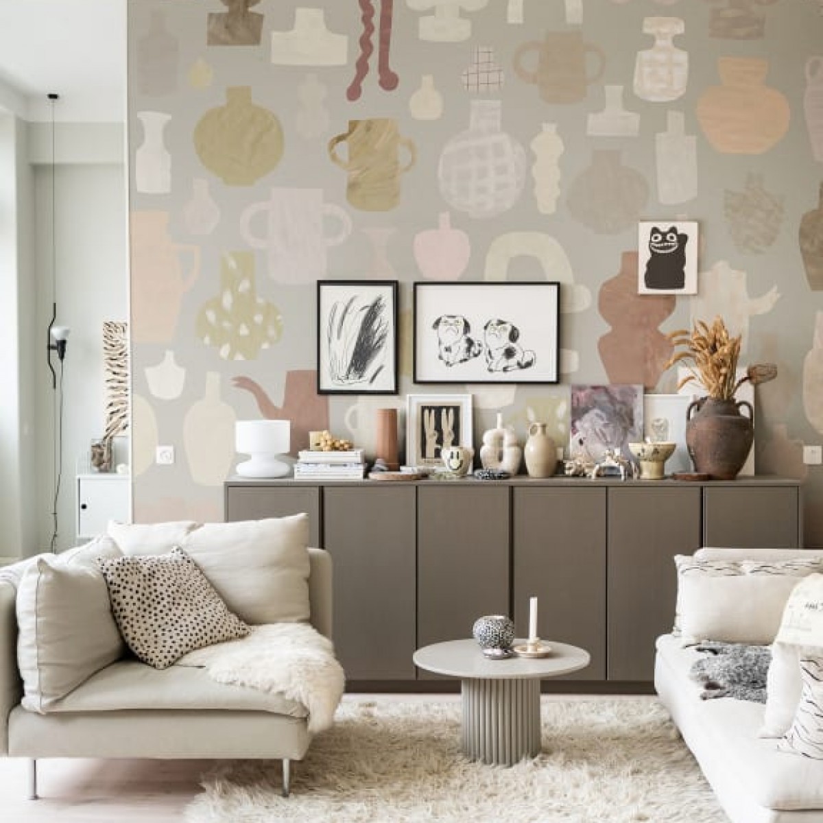 Tapet lavabil Emilia Ilke Clay, personalizat, Sandberg, Tapet living
