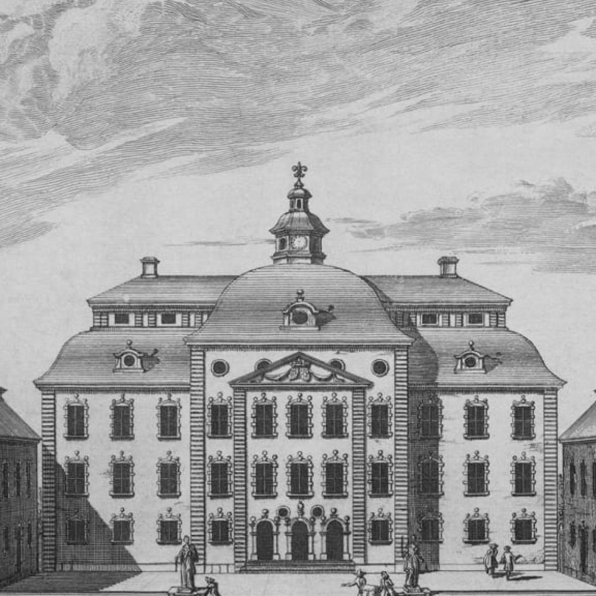 Tapet lavabil Löfstad Slott Graphite, personalizat, Sandberg, Tapet living