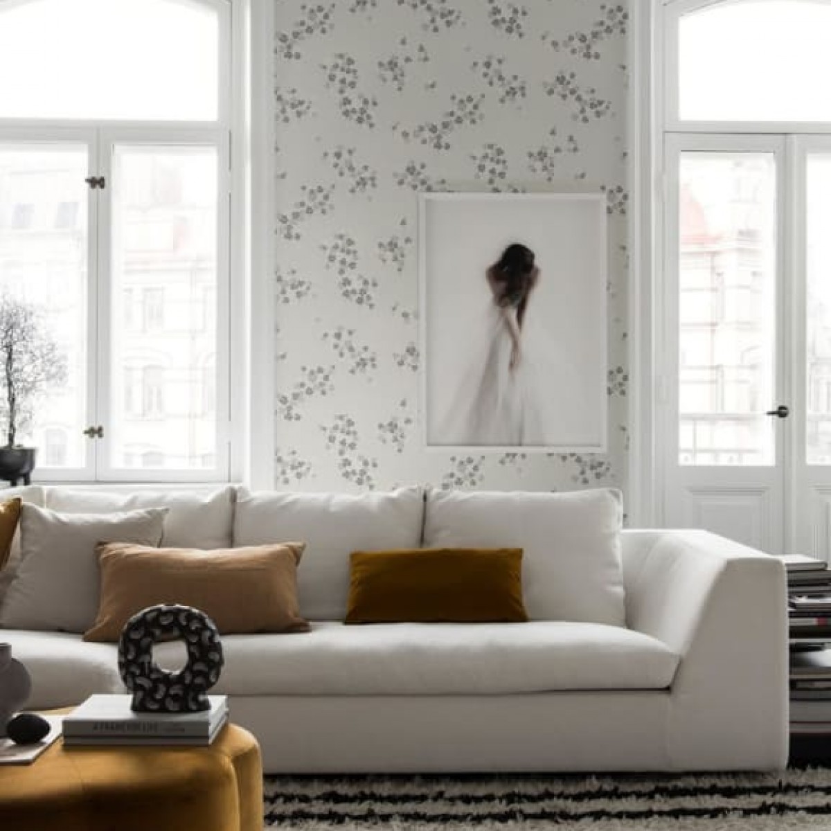 Tapet lavabil Harsyra Grey, Sandberg, 5.3mp / rola, Tapet living