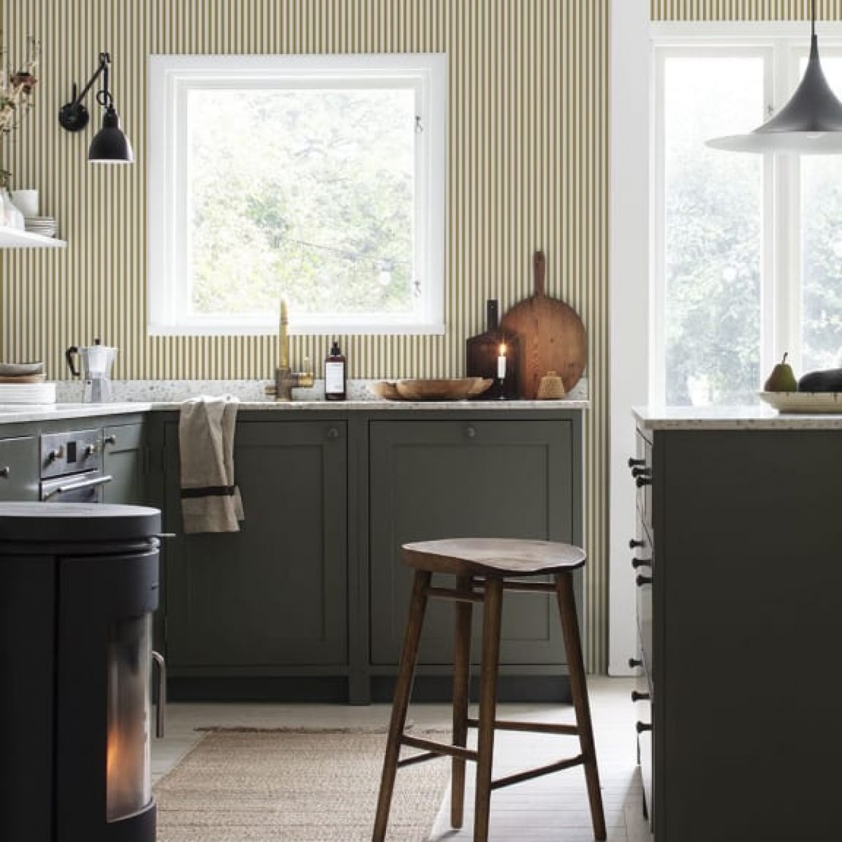 Tapet lavabil Estelle Mustard, Sandberg, 5.3mp / rola, Tapet living