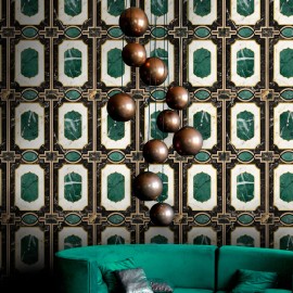 Tapet designer Waldorf Emerald, MINDTHEGAP, 4.68mp / cutie