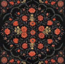 Tapet designer Hindu Bloom Anthracite, MINDTHEGAP, 4.68mp / cutie