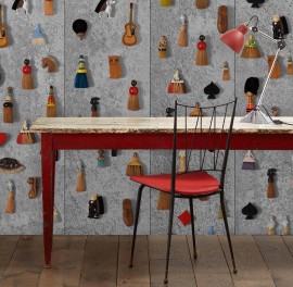 Tapet designer Obsession Brooms by Daniel Rozensztroch, NLXL, 4.9mp / rola
