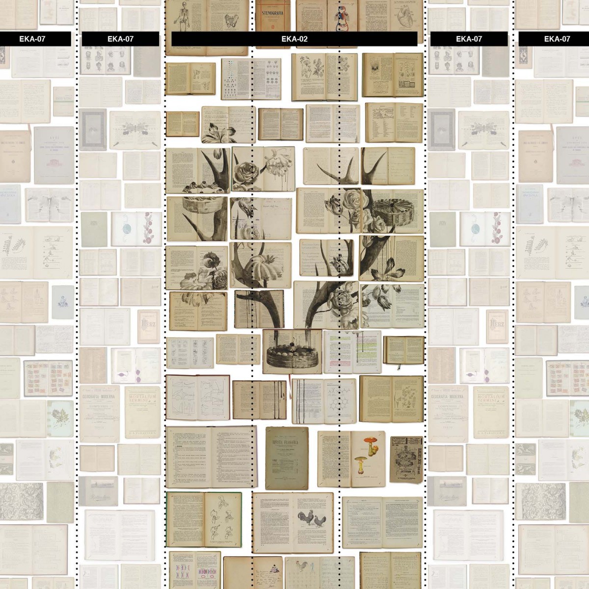 Tapet designer Biblioteca Antlers by Ekaterina Panikanova, NLXL, 4.8mp / model, Tapet Exclusivist 