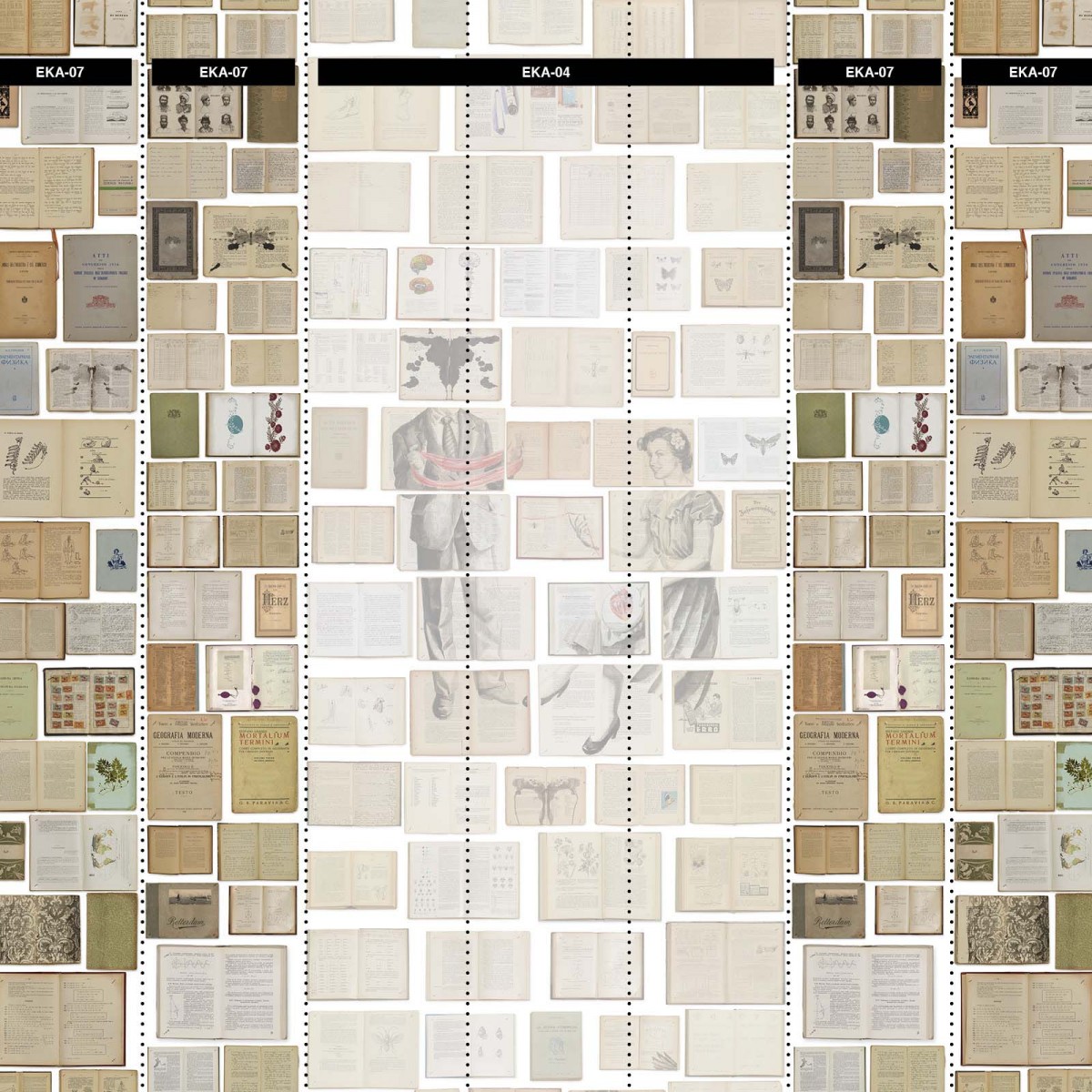 Tapet designer Biblioteca Antlers by Ekaterina Panikanova, NLXL, 4.8mp / model, Tapet Exclusivist 