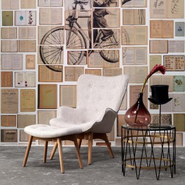 Tapet designer Biblioteca Man on Bicycle by Ekaterina Panikanova, NLXL, 4.8mp / model