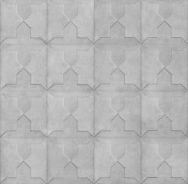 Tapet designer Moulded Concrete, Cross by Nada Debs, NLXL, 4.4mp/rolă