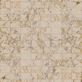 Tapet designer Materials Marble, Tiles 24.4x15.4cm, Beige by Piet Hein Eek, NLXL, 4.9mp / rola