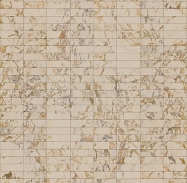 Tapet designer Materials Marble, Tiles 24.4x7.7cm, Beige by Piet Hein Eek, NLXL, 4.9mp / rola