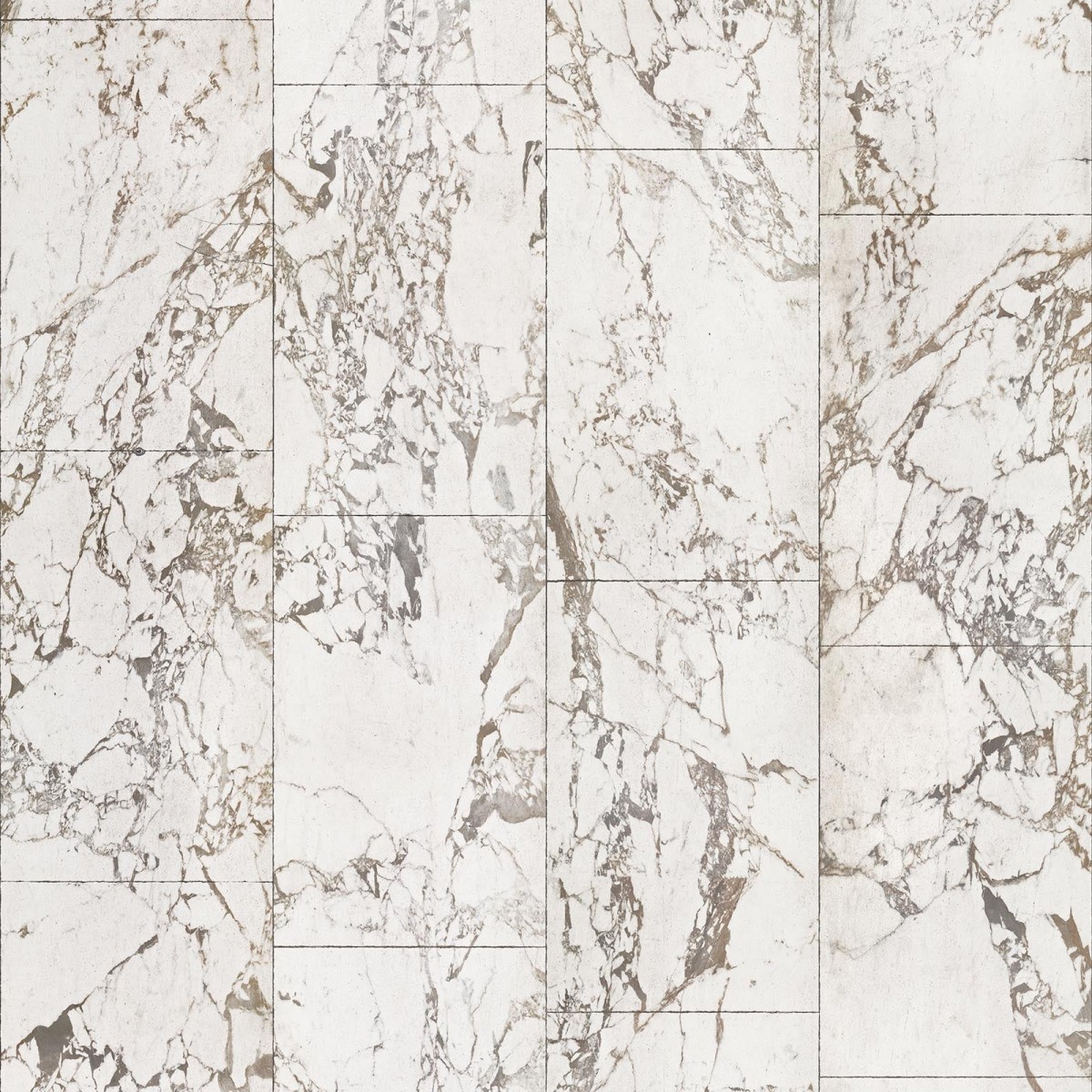Tapet designer Materials Marble, Tiles 48.7x76.9cm, White by Piet Hein Eek, NLXL, 4.9mp / rola, Tapet Exclusivist 