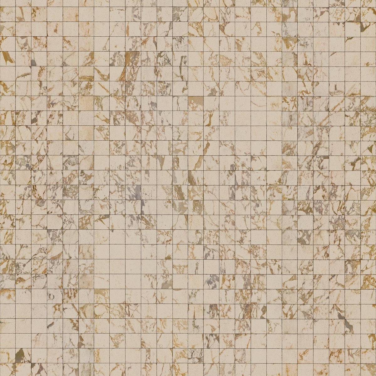 Tapet designer Materials Marble, Tiles 8.1x7.7cm, Beige by Piet Hein Eek, NLXL, 4.9mp / rola, Tapet Exclusivist 