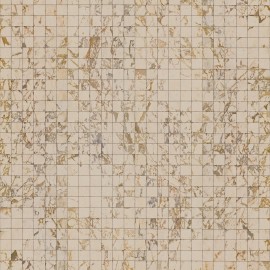 Tapet designer Materials Marble, Tiles 8.1x7.7cm, Beige by Piet Hein Eek, NLXL, 4.9mp / rola