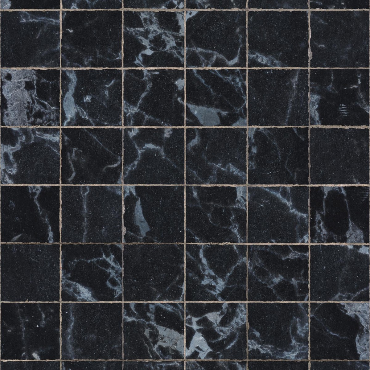 Tapet designer Materials Marble, Tiles 8.1x7.7cm, Black by Piet Hein Eek, NLXL, 4.9mp / rola, Tapet Exclusivist 