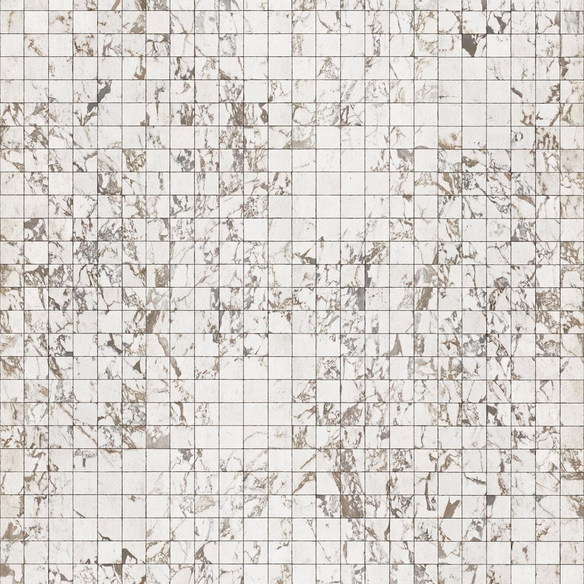 Tapet designer Materials Marble, Tiles 8.1x7.7cm, White by Piet Hein Eek, NLXL, 4.9mp / rola, Tapet Exclusivist 