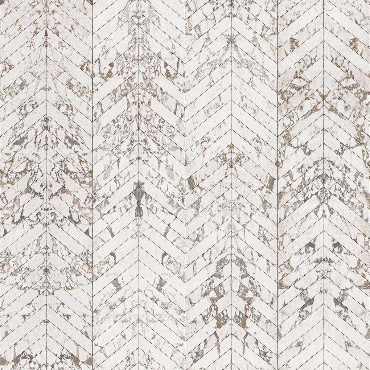 Tapet designer Materials Marble, Herring Bone, White by Piet Hein Eek, NLXL, 4.9mp / rola, Tapet Exclusivist 
