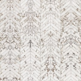 Tapet designer Materials Marble, Herring Bone, White by Piet Hein Eek, NLXL, 4.9mp / rola