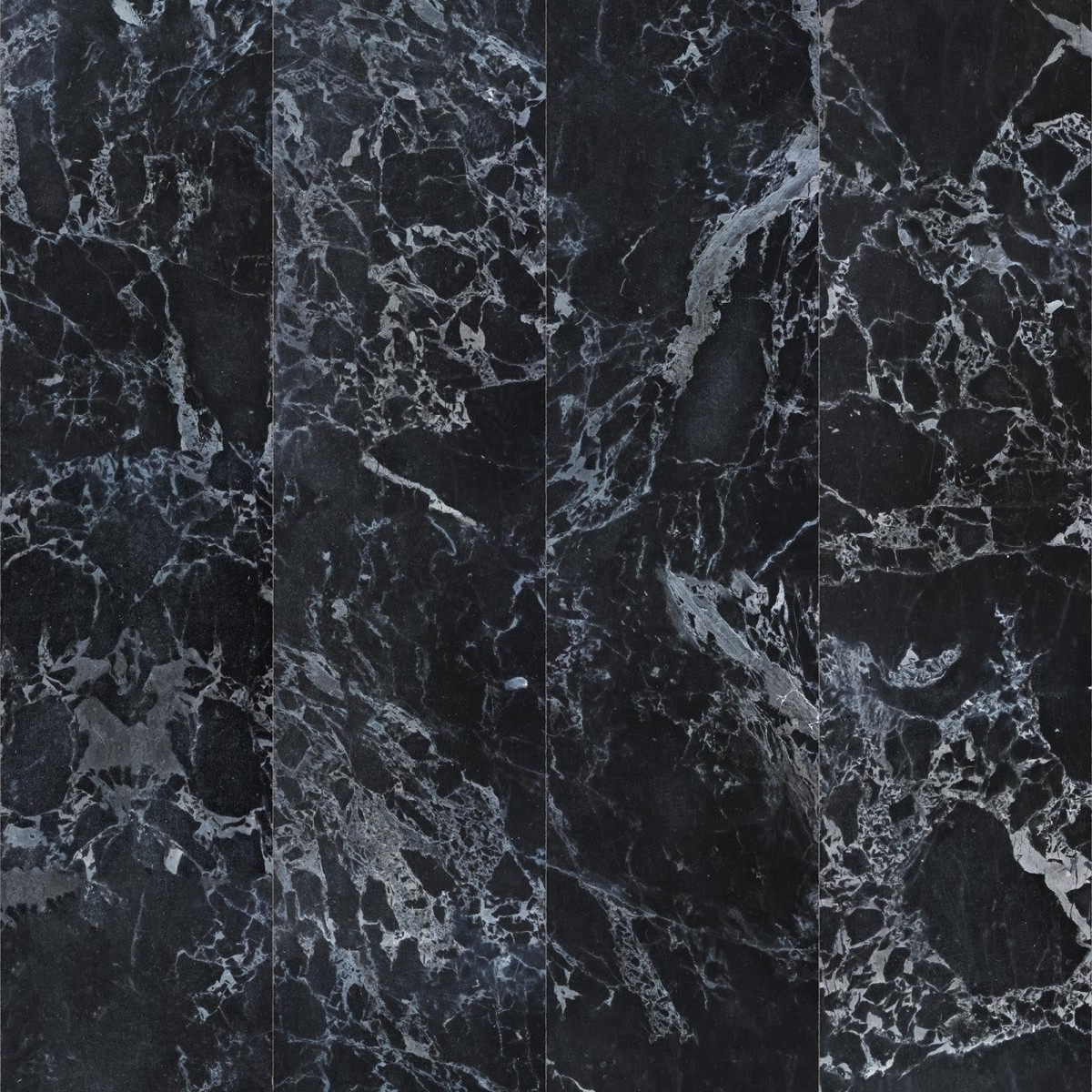 Tapet designer Materials Marble, Tiles No Joints Mirrored, Black by Piet Hein Eek, NLXL, 4.9mp / rola, Tapet Exclusivist 