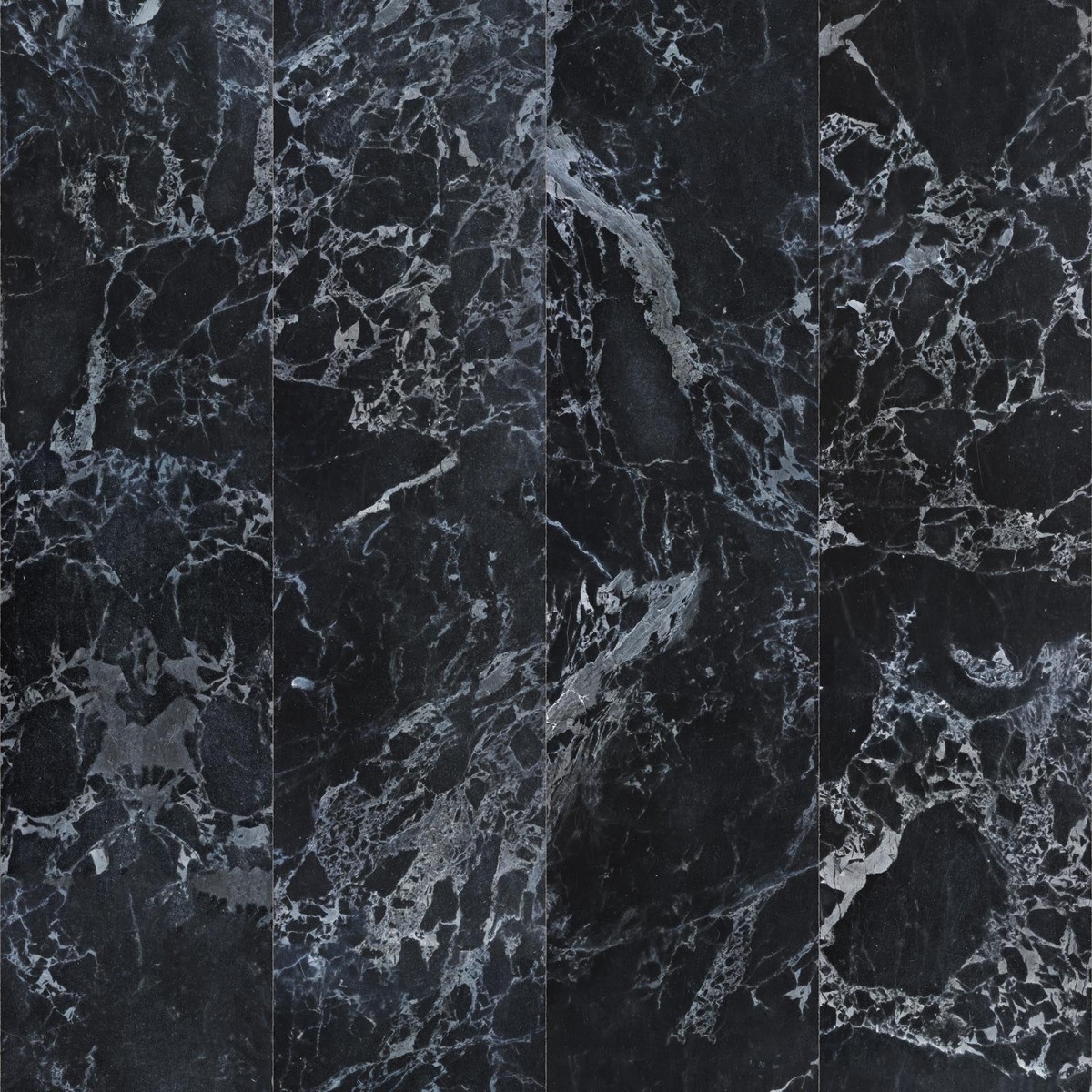 Tapet designer Materials Marble, Tiles No Joints Mirrored, Black by Piet Hein Eek, NLXL, 4.9mp / rola, Tapet Exclusivist 