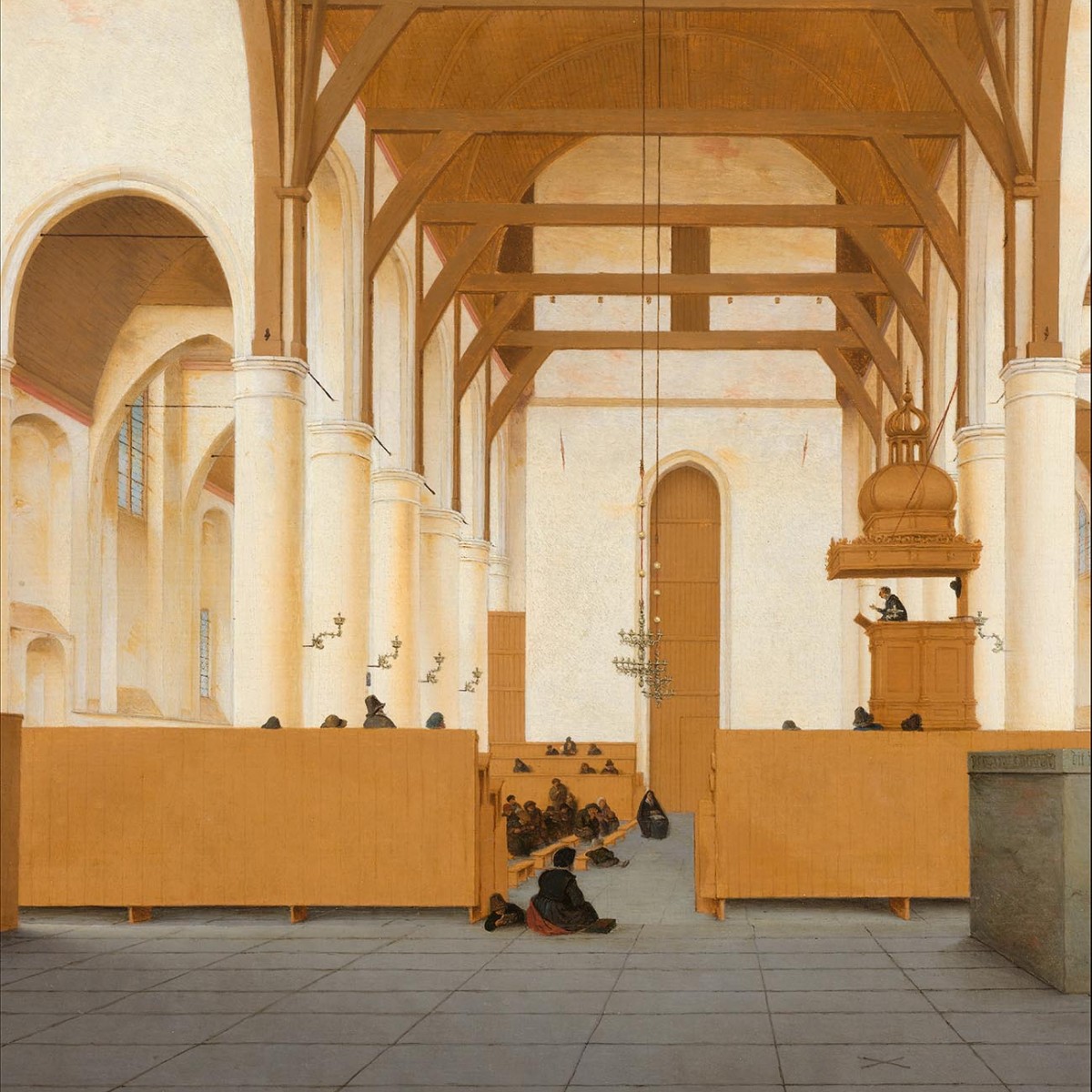 Tapet designer Saint-Odulphus Church by Rijksmuseum, NLXL, 7.3 - 13.1 mp / model, Tapet living