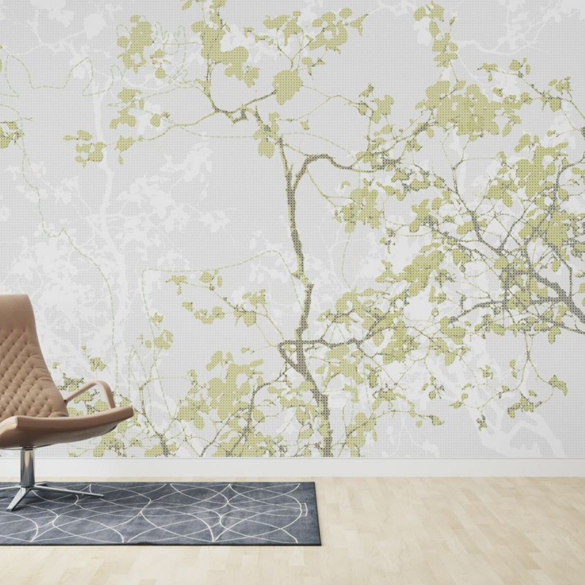 Fototapet Moose Memory - Olive, personalizat, Photowall
