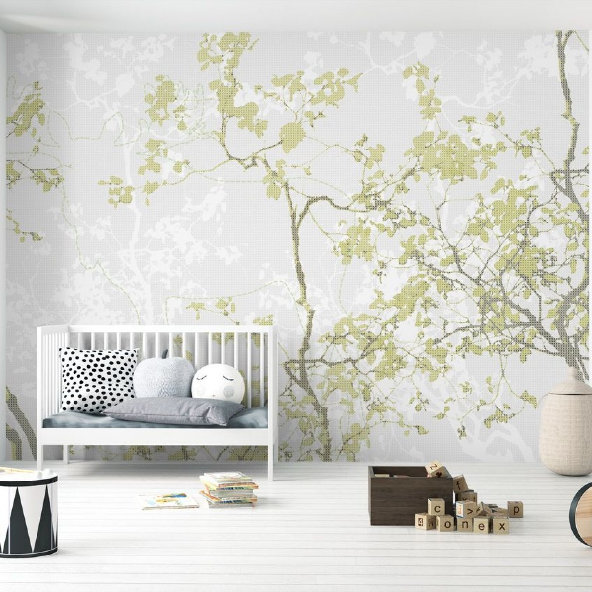 Fototapet Moose Memory - Olive, personalizat, Photowall