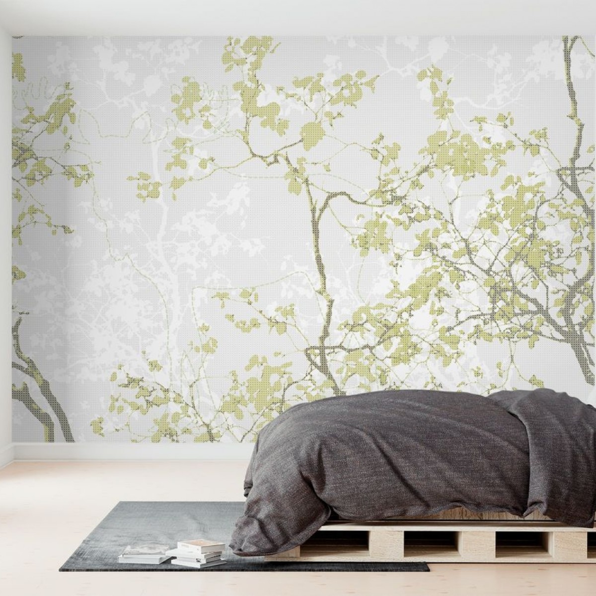 Fototapet Moose Memory - Olive, personalizat, Photowall