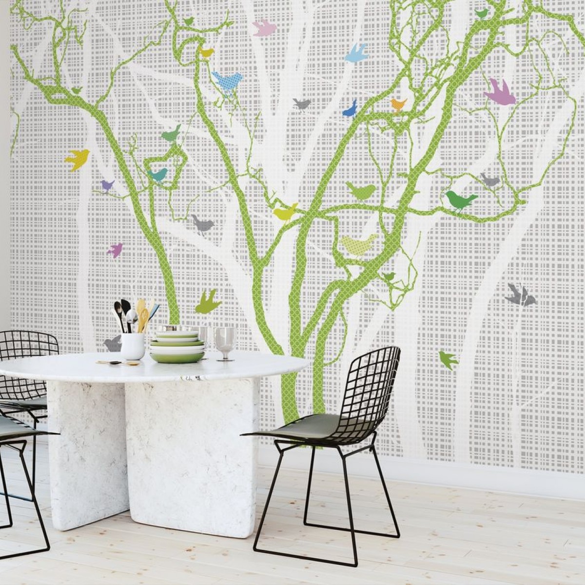 Fototapet Hide and Seek - Spring Green, personalizat, Photowall
