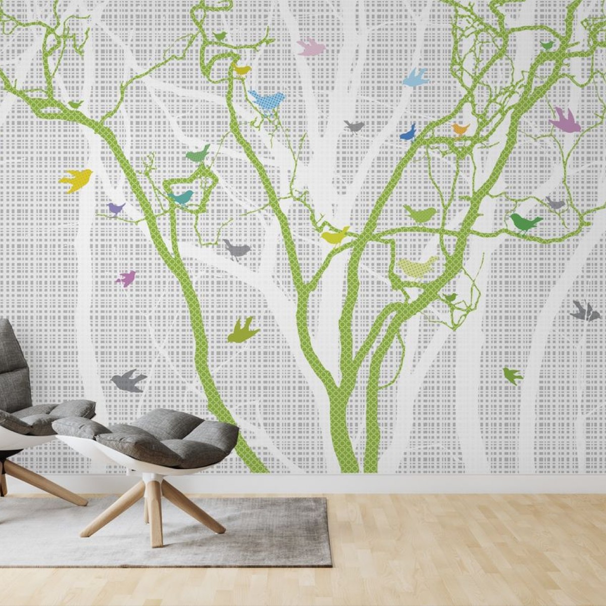 Fototapet Hide and Seek - Spring Green, personalizat, Photowall