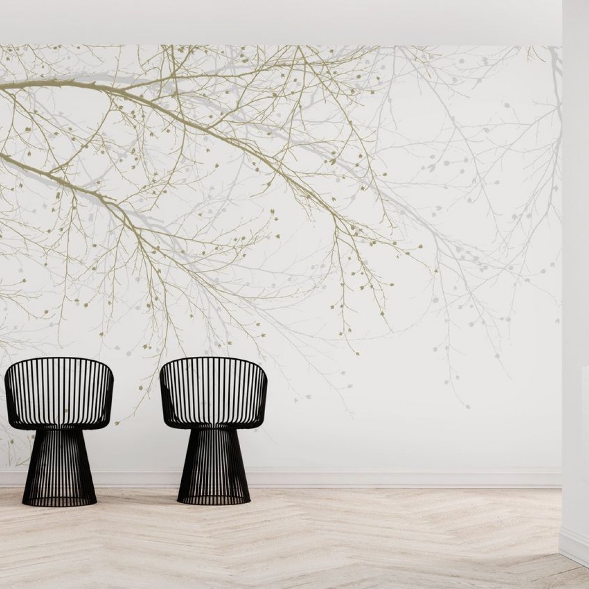 Fototapet Black Beech - Beige, personalizat, Photowall