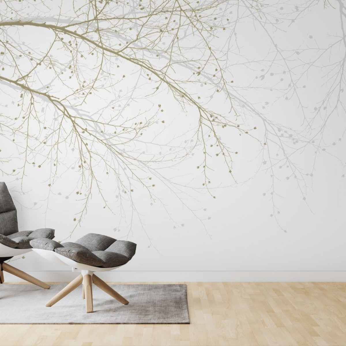 Fototapet Black Beech - Beige, personalizat, Photowall