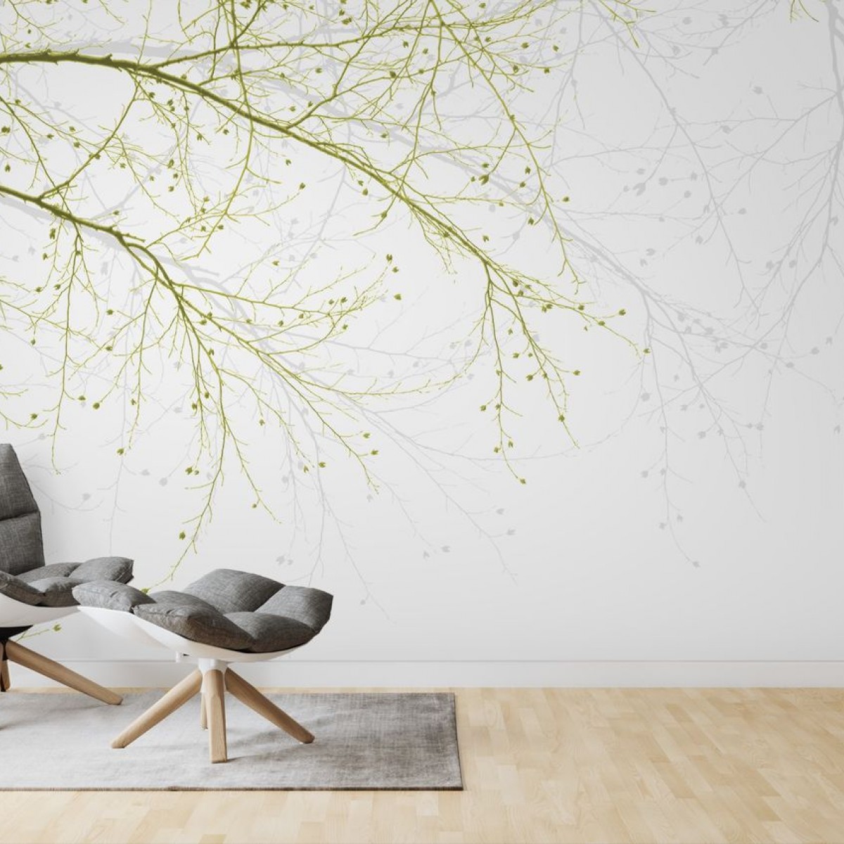 Fototapet Black Beech - Green, personalizat, Photowall